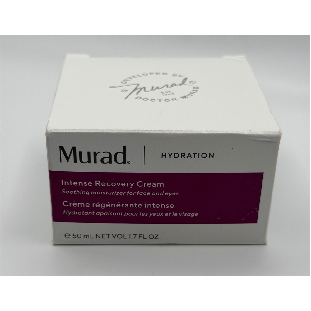 Murad Hydration Intense Recovery Cream Soothing Face Eye Moisturizer 1.7oz New